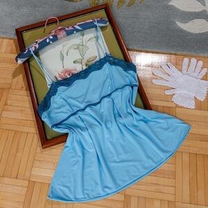 Vintage Victoria’s Secret iceberg blue modal camisole